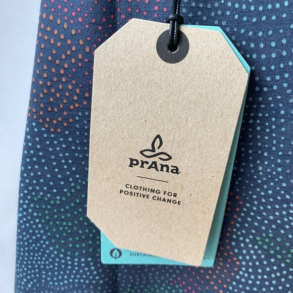 PrAna Skypath Athletic Dress XS Deep Pine Dotty Activewear Camping Cutout NWT - Picture 6 of 10